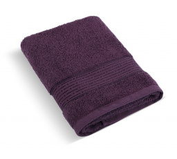 Froté uterák 50x100cm prúžok 450g tmavo vínová