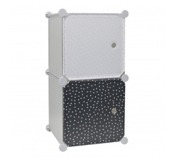 Modulárny regál Cubes 2 do detskej izby sivý