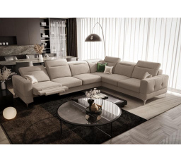 Rohová sedacia súprava s funkciou, relax MALIBU MAX 320x250 - pravá, béžová