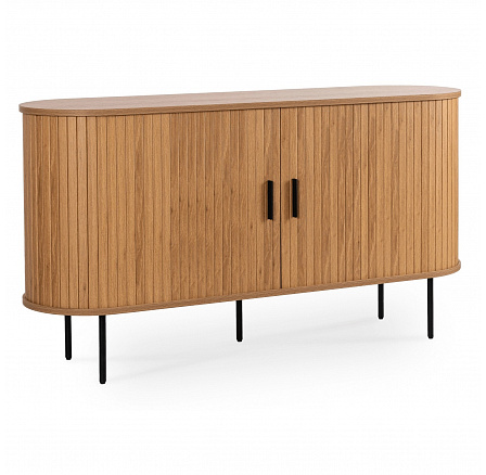 Komoda TRISH 140 cm Dvojdverová Posuvná Dub