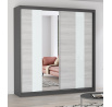 Šatní skriňa MULTI 32 - 203 cm, Sivá/Kathult