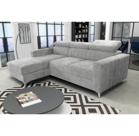Rohová sedacia súprava Mildred Premium L sivá