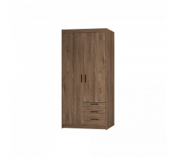 Šatní skriňa Enja 2D3S, dub lefkas