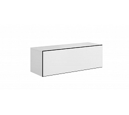 TV komoda ROCO RO1, biela / čierna / biela