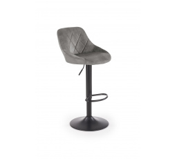 Barová stolička H101, sivá Velvet