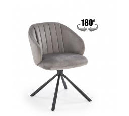 Jedálenská otočná stolička K533, Sivá/Čierna