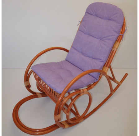 Vankúš UNI pre hojdacie kreslo tkanina tmavo fialové zvýraznenia