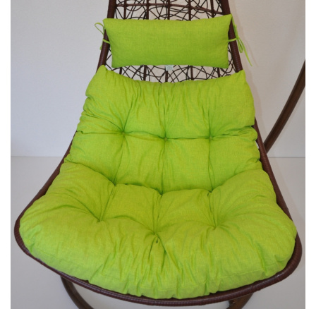 Poduška na závesnú hojdačku Margarita - látka svetlo zelený melír