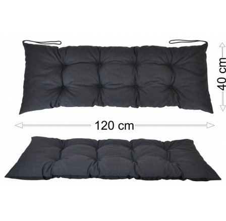 Podsedák 120x40 tmavo sivý melír Podsedák 120x40 tmavo sivý melír
