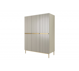 Šatní skriňa Nicole, kašmír / zlaté nožičky