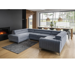 Rohová sedacia súprava v tvare U LOUIS, Gojo 40 ľavá
