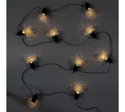 Girlanda s priehľadnými žiarovkami 10 LED