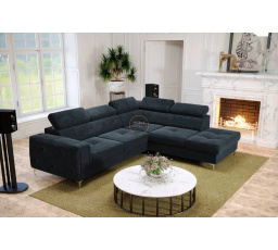 Rohová sedacia súprava ORION II s funkciou spania 225x255 cm - modrá, pravá