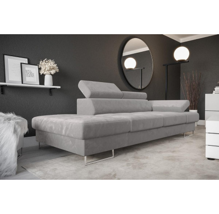 Sofa GALAXY II leňoška 235 cm - sivá, ľavá strana