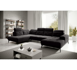 Rohová sedacia súprava BRETAN, Velvetmat 10, ľavá