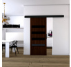 Posuvné dvere STANDART MIX F80, Wenge/čierna