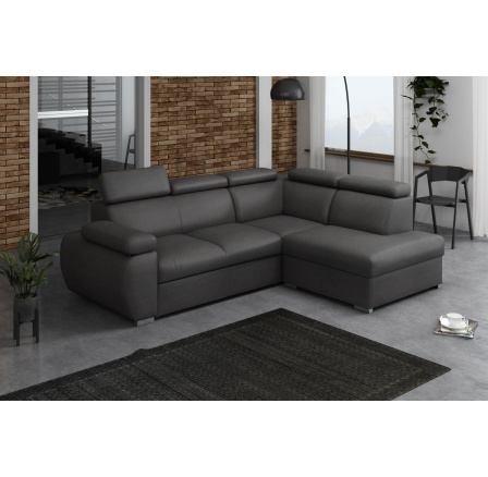 Rohová sedacia súprava Bodie IV pravá tmavosivá