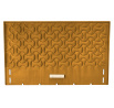 Posteľ MODULO W2 160 - Čelo postele, Horčicový Monolith 48