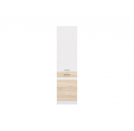 Junona Line Cabinet D2D/50/195-P biela/biely lesk, svetlý dub san remo