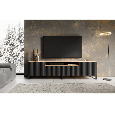 TV skrinka NOEMI Stojaca Čierna+Artisan