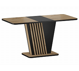 Jedálenský stôl NEVIO, Dub Artisan/Čierna