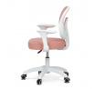 Dětská židle, výškově nastavitelná, růžová síťovina, KA-K1062 PINK