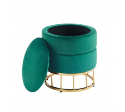 Taburet velvet zelená P3-FXJG G