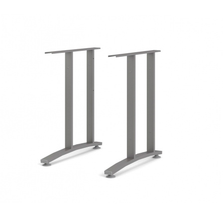 Nohy stola OFFICE 437, Strieborná sivá