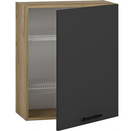 Kuchynská horná skrinka s odkvapkávačom VENTO GC-60/72, dub antracit