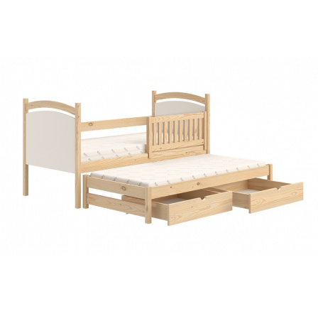 výsuvné lôžko s tabuľou na suché písanie Amely - farba Borovica, rozmer 80x180