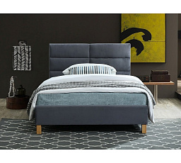 Posteľ SIERRA Velvet, sivá Velvet 150