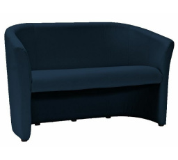 Pohovka TM-2, Modrá ekokoža EK-13/Wenge