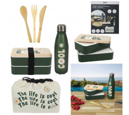 Súprava na obed 4 diely zelená