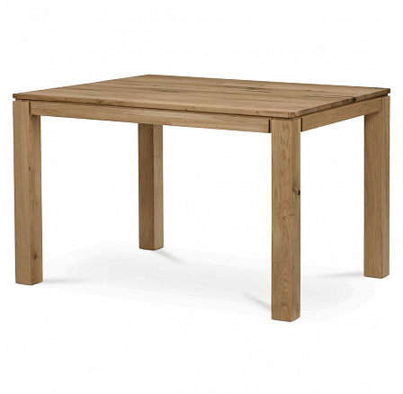Stôl jedálenský 120x80 cm, masív dub, povrchová úprava olejom, nohy 8x8 cm