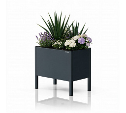 Kryt na kvetináč kovový malý antracitový: DAISY 400 x 350 x 250 mm