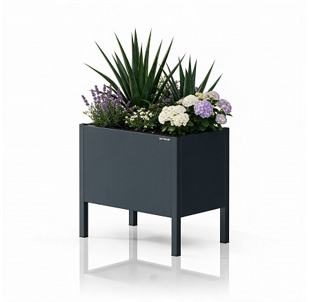 Kryt na kvetináč kovový malý antracitový: DAISY 400 x 350 x 250 mm Kryt na kvetináč kovový malý antracitový: DAISY 400 x 350 x 250 mm