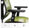Ergonomické kancelárske herné kreslo Basic, čierno-zelená