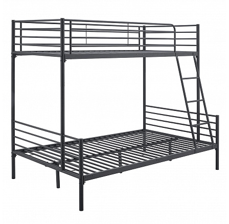 Poschodová posteľ TRES 90x200 Mládežnícka Čierna 2v1