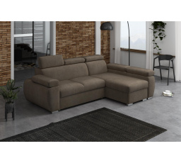 Rohová sedacia súprava Bodie pravá hnedá