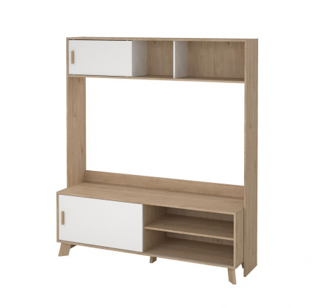 TV stena Iker 718 Jackson hickory/biela TV stena Iker 718 Jackson hickory/biela