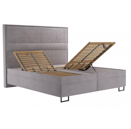 Posteľ Nikki 180x200 sivá