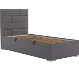 Posteľ Toriana 90x200, tmavo sivá