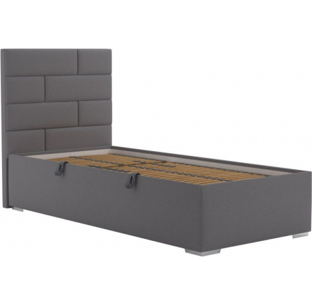 Posteľ Toriana 90x200, tmavo sivá