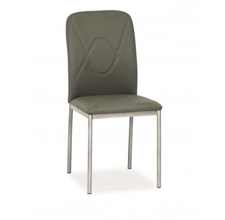 H-623 (H623SZ) jedálenská stolička - sivá ekokoža/ sivé nohy (S) (K150-Z)