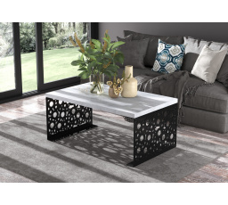 Konferenčný stolík RINA 100x60 Čierny+Betón