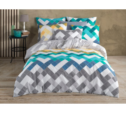 Krepový obliečka na vankúš Siesta green