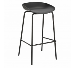 Barová stolička Grego čierna 75 cm