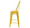 Hoker Paris Back 66cm žltý inšpirovaný Tolix