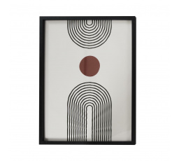 Obraz Art-deco 60x45cm čierny rám