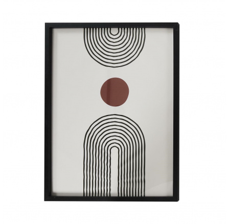 Obraz Art-deco 60x45cm čierny rám